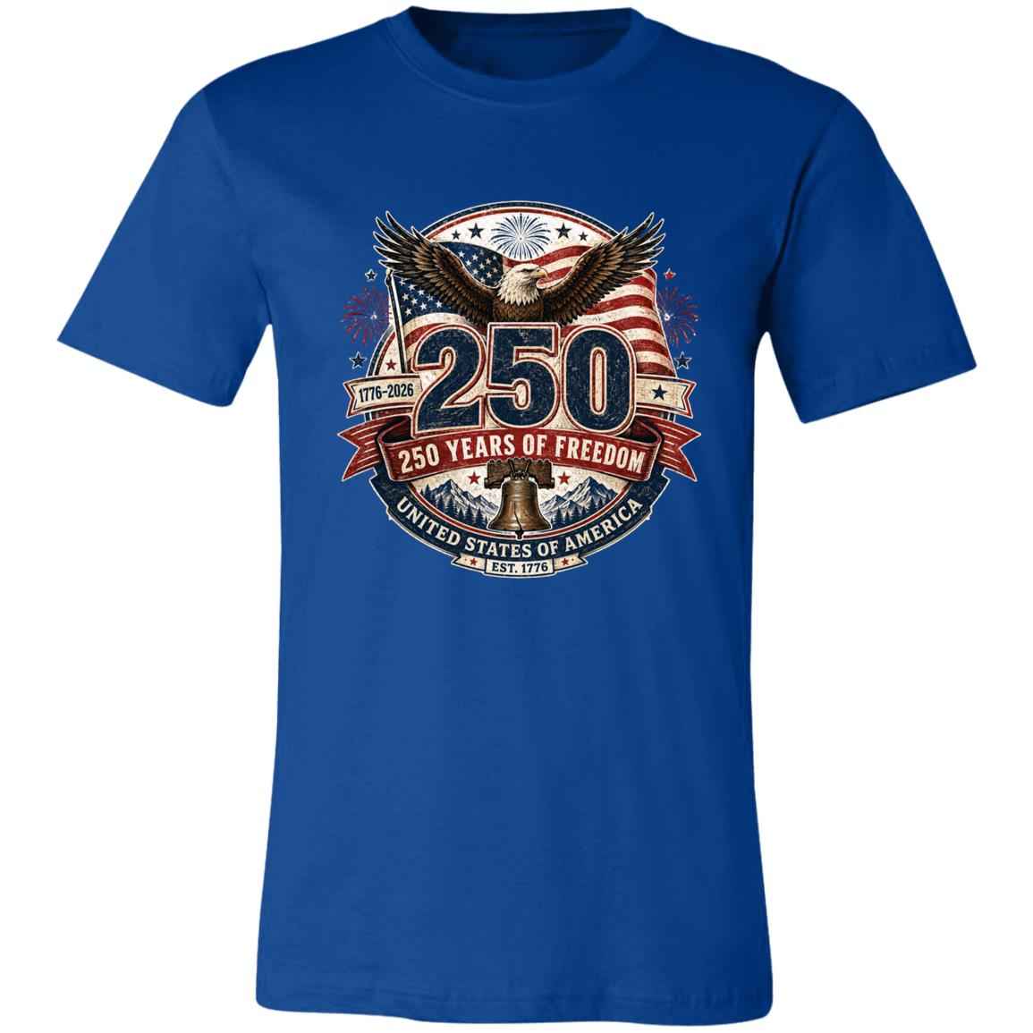 Vintage T-Shirt 250 Years Of Freedom Patriotic America