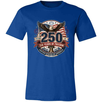 Vintage T-Shirt 250 Years Of Freedom Patriotic America