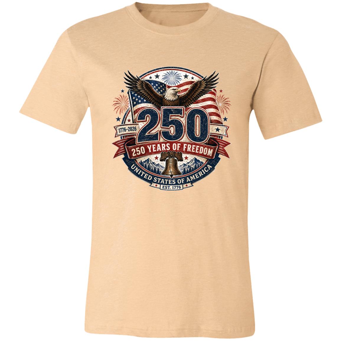 Vintage T-Shirt 250 Years Of Freedom Patriotic America
