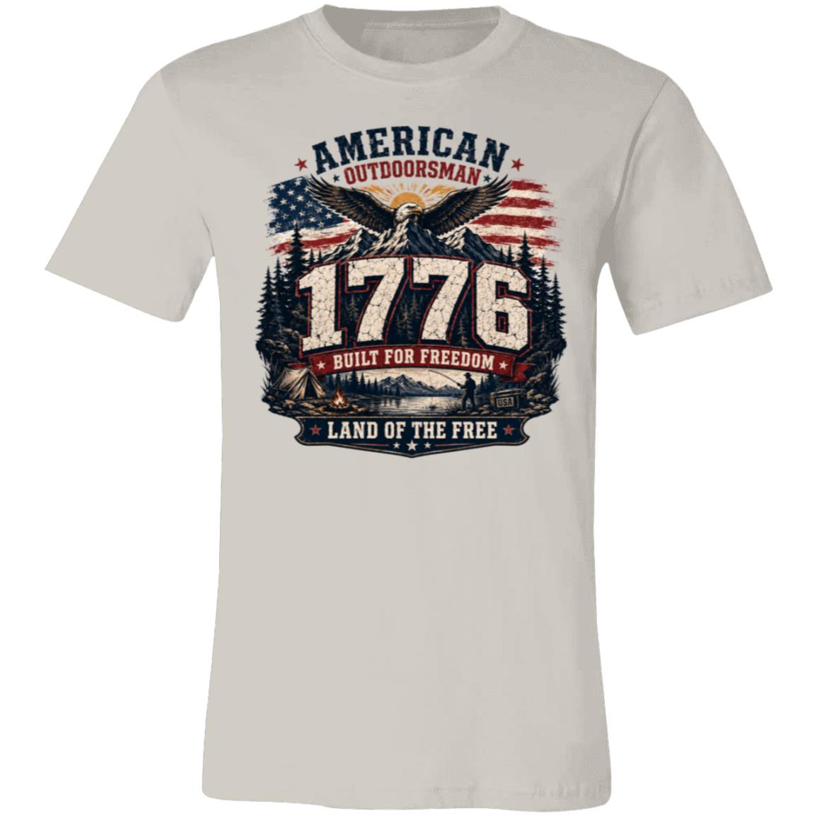 1 776 American Outdoorsman Patriotic Freedom T-Shirt