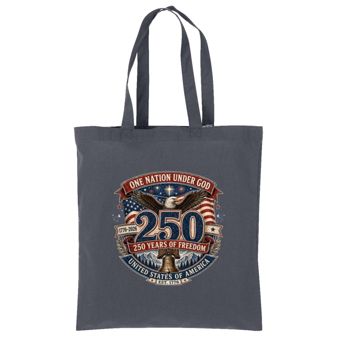 Cotton Tote One Nation Under God — 250 Years of Freedom - Bell