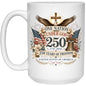 15oz White Mug Ladies One Nation Under God