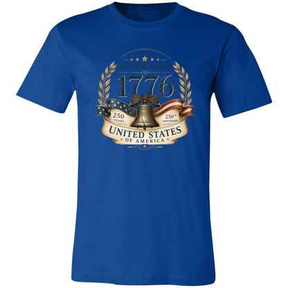 Vintage T-Shirt Premium Americana Established 1776 Patriotic Anniversary