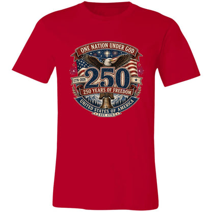 Vintage T-Shirt One Nation Under God Patriotic Freedom