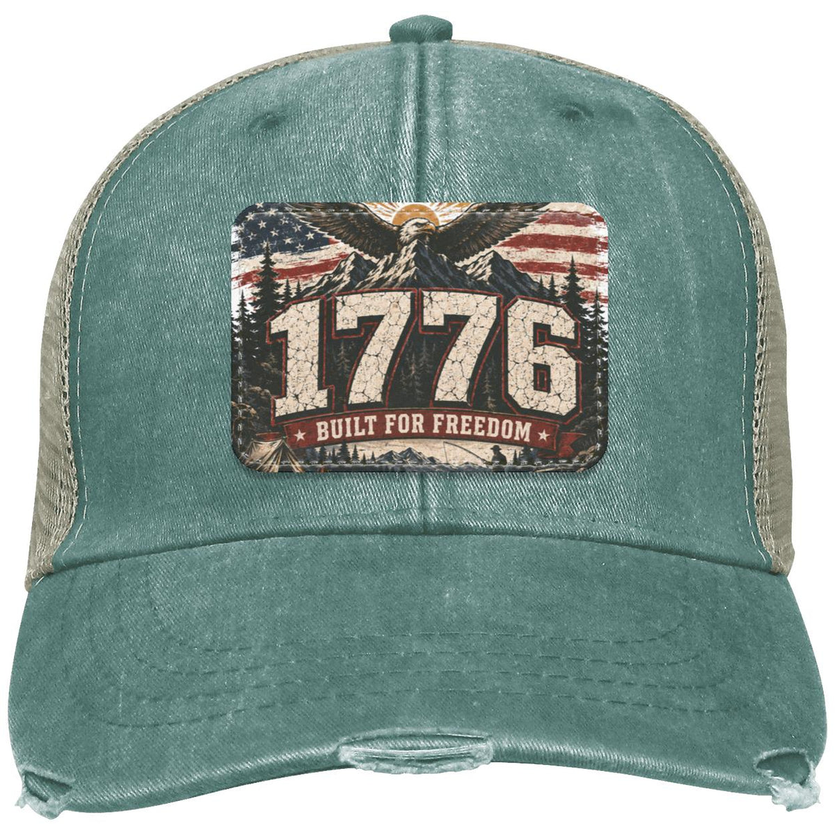 1776 Built For Freedom Distressed Ollie Cap