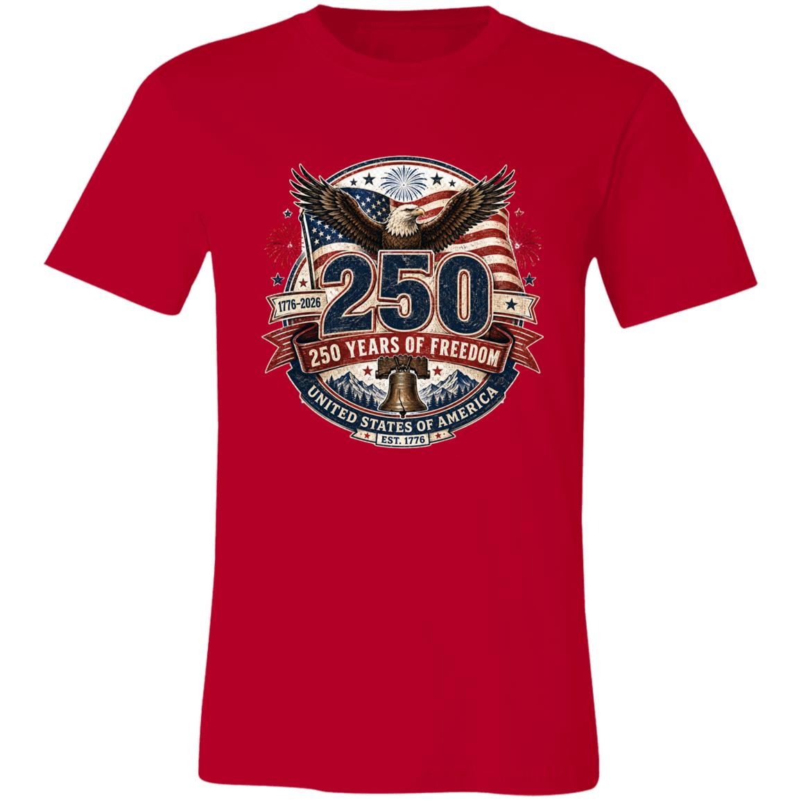 Vintage T-Shirt 250 Years Of Freedom Patriotic America