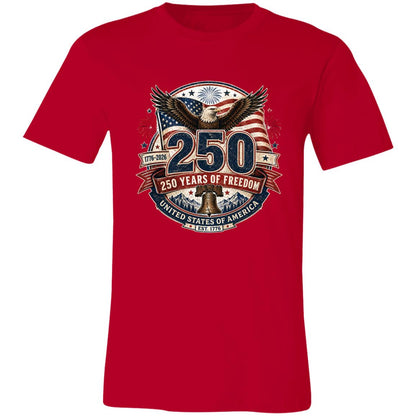 Vintage T-Shirt 250 Years Of Freedom Patriotic America