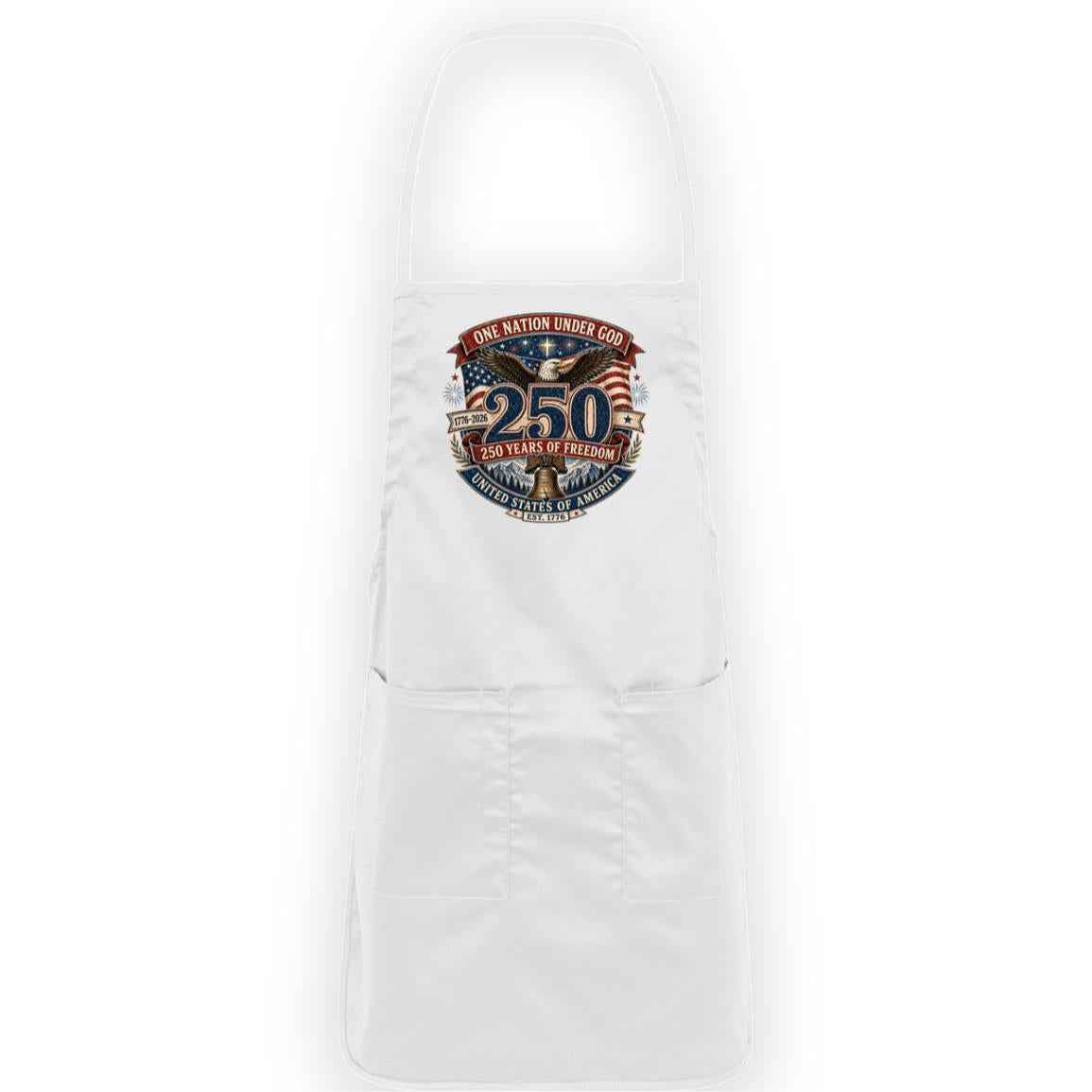 Full-Length Apron One Nation Under God — 250 Years of Freedom - Bell