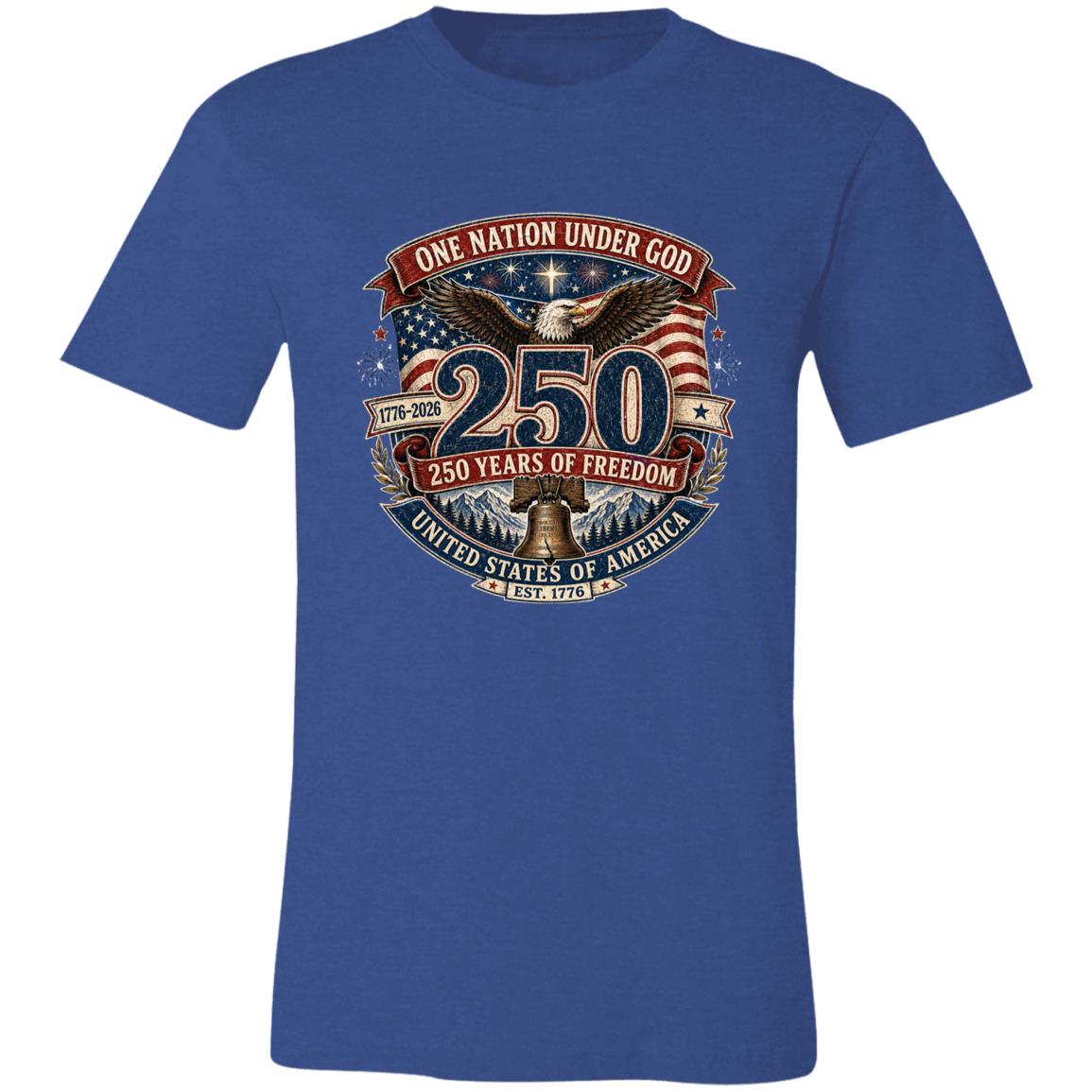 Vintage T-Shirt One Nation Under God Patriotic Freedom