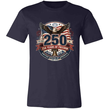 Vintage T-Shirt 250 Years Of Freedom Patriotic America