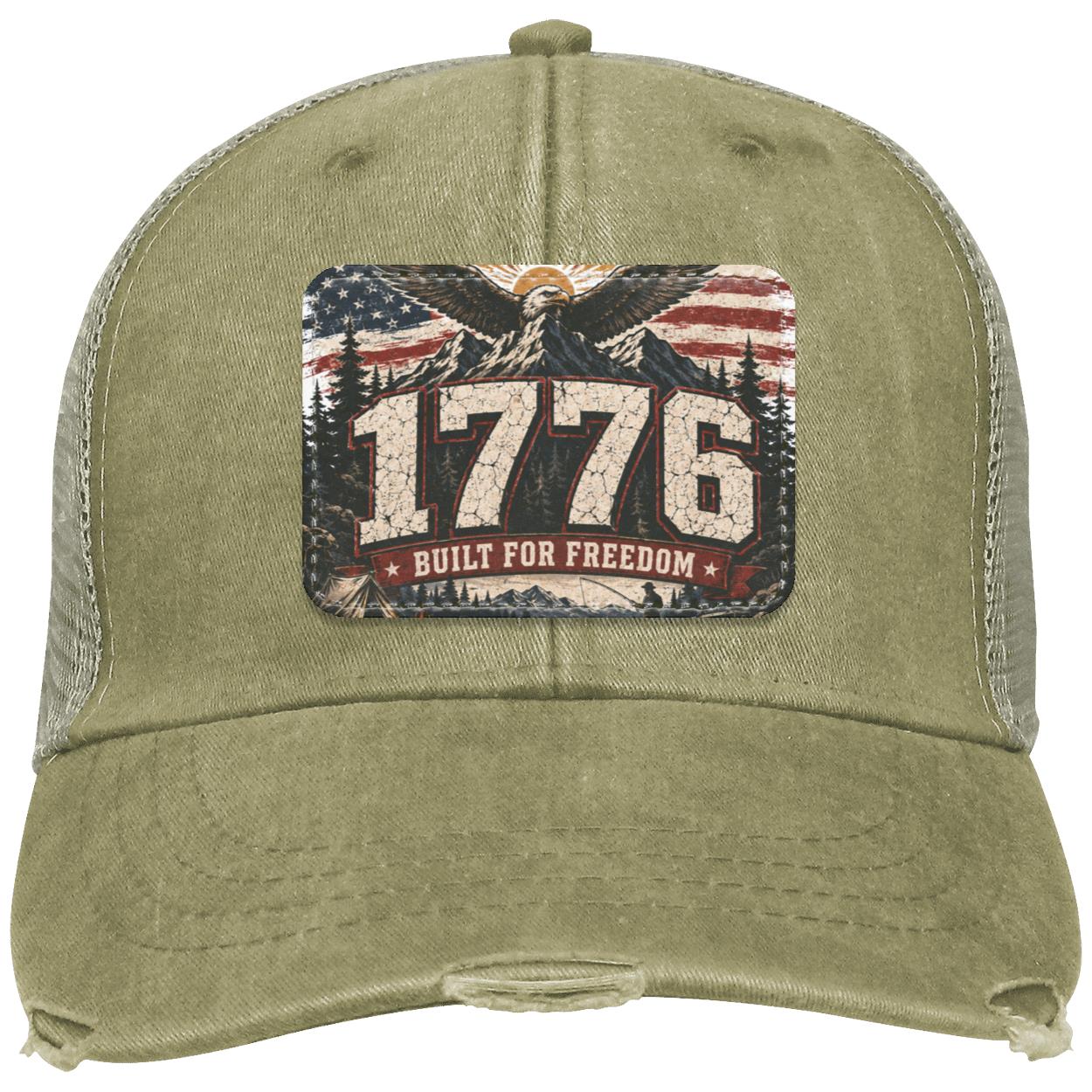 1776 Built For Freedom Distressed Ollie Cap
