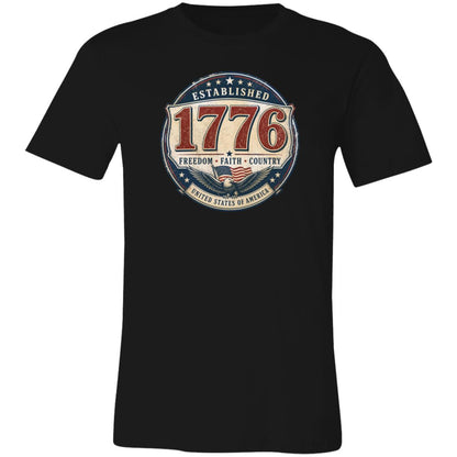 1776 Freedom Heritage Patriotic Fourth Of July T-Shirt