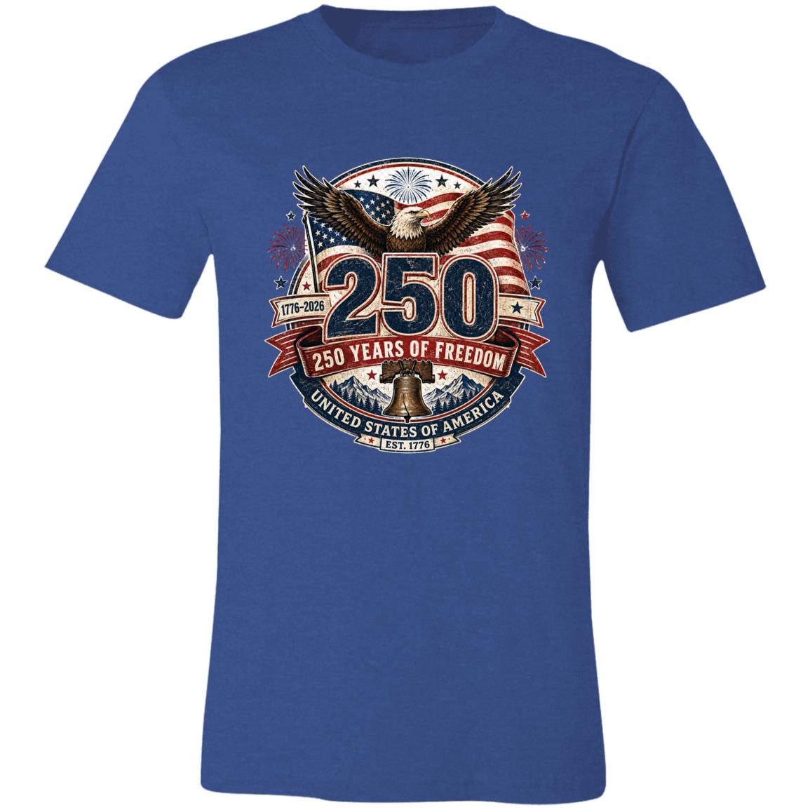 Vintage T-Shirt 250 Years Of Freedom Patriotic America