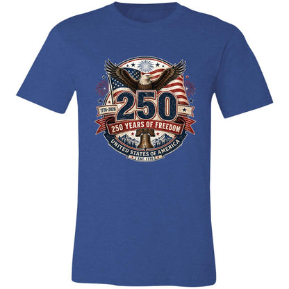 Vintage T-Shirt 250 Years Of Freedom Patriotic America