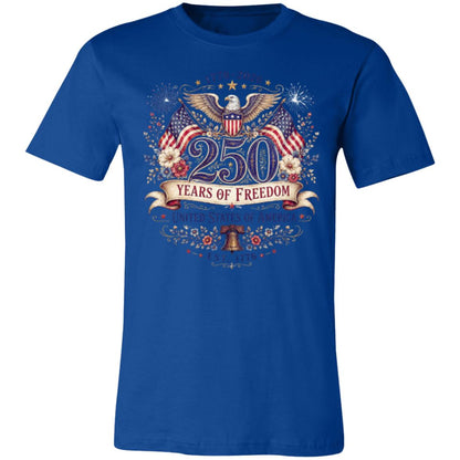 Ladies Vintage T-Shirt 250 Years of Freedom Patriotic America