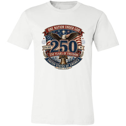 Vintage T-Shirt One Nation Under God Patriotic Freedom