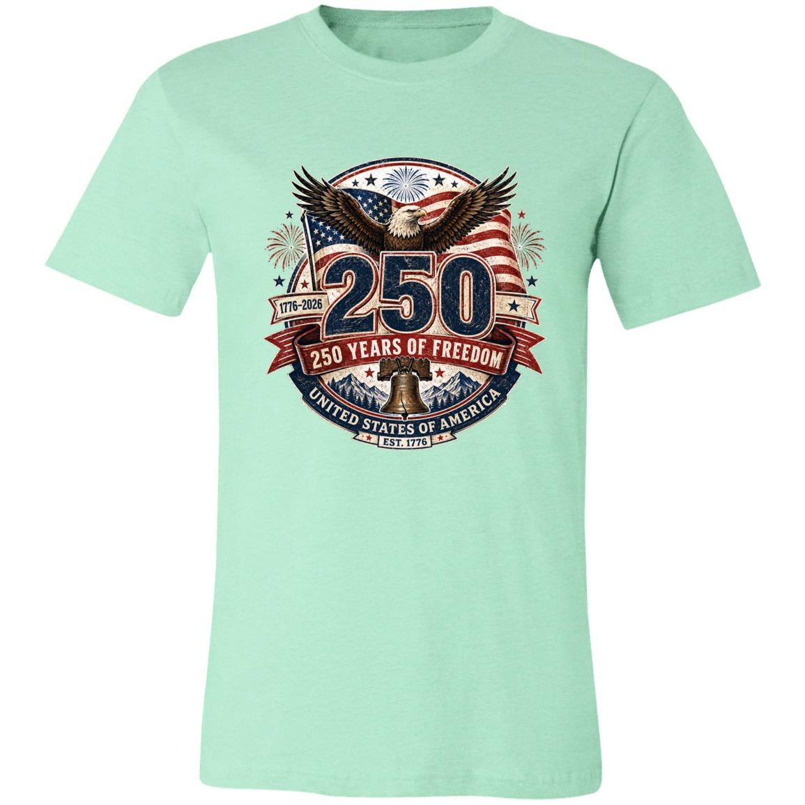 Vintage T-Shirt 250 Years Of Freedom Patriotic America