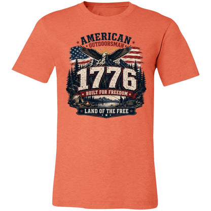 1 776 American Outdoorsman Patriotic Freedom T-Shirt