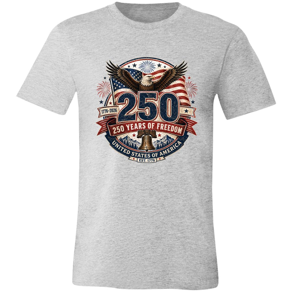 Vintage T-Shirt 250 Years Of Freedom Patriotic America