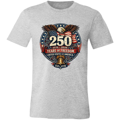 Vintage T-Shirt 250 Years Of Freedom Rustic Patriotic America