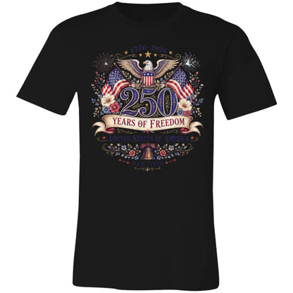 Ladies Vintage T-Shirt 250 Years of Freedom Patriotic America