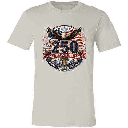 Vintage T-Shirt 250 Years Of Freedom Patriotic America