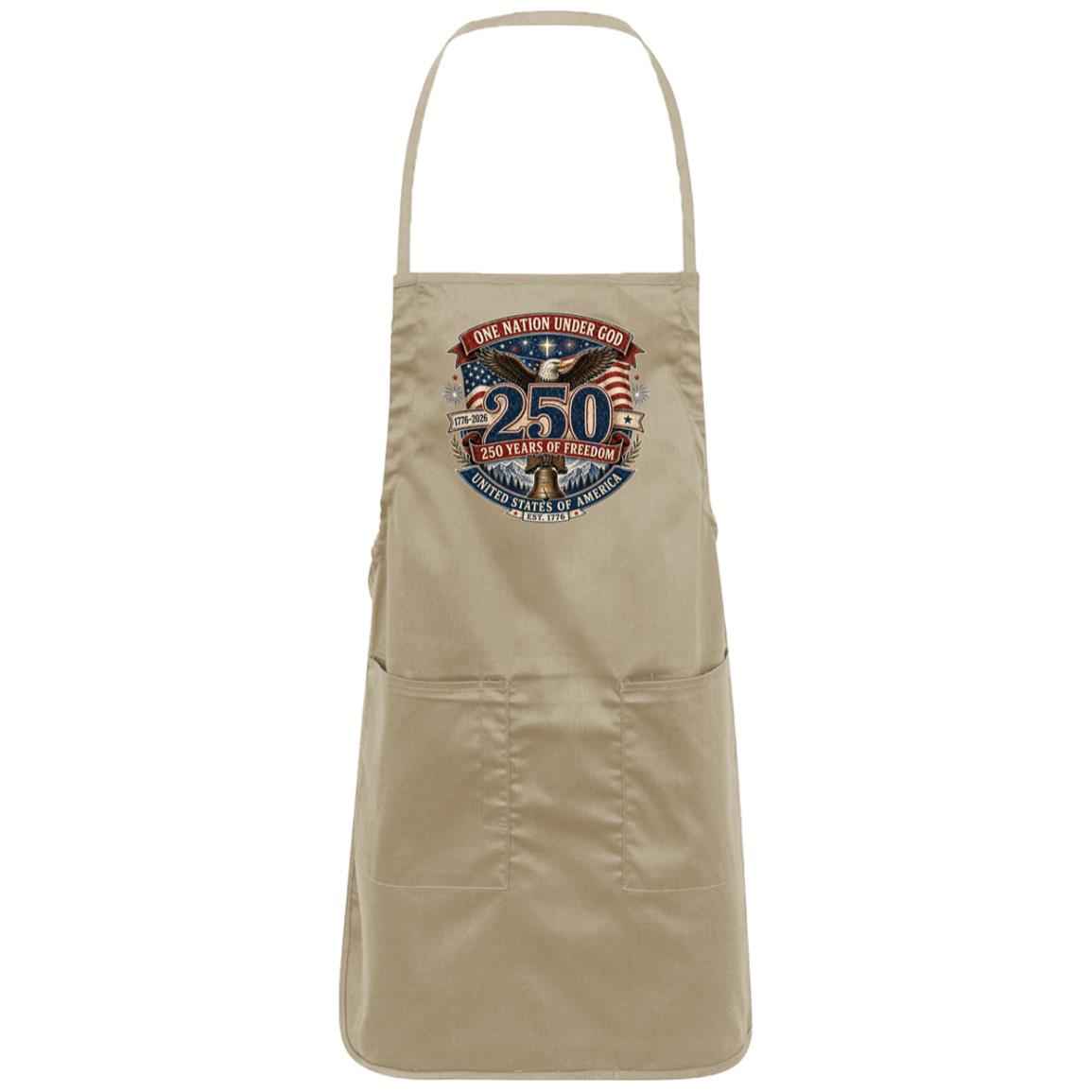 Full-Length Apron One Nation Under God — 250 Years of Freedom - Bell