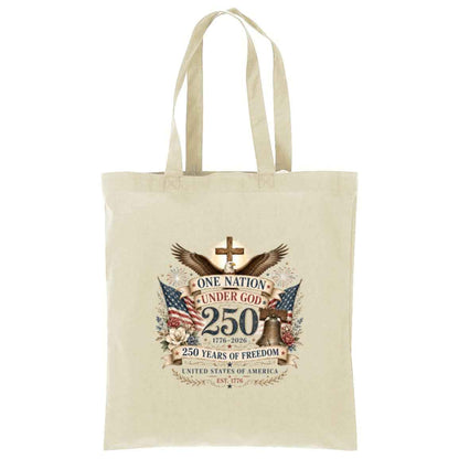 Core Cotton Tote Ladies One Nation Under God