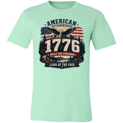 1 776 American Outdoorsman Patriotic Freedom T-Shirt