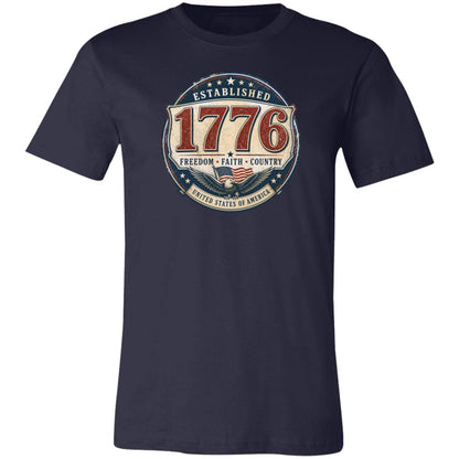 1776 Freedom Heritage Patriotic Fourth Of July T-Shirt