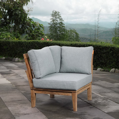 Marina Outdoor Patio Teak Corner Sofa by Modway