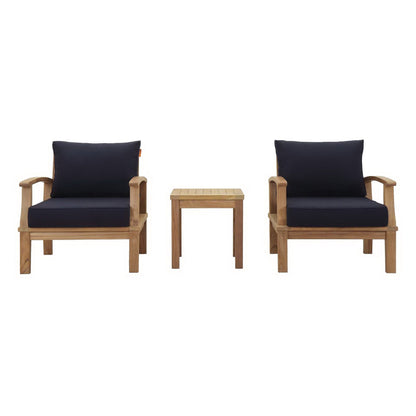 Marina 3-Piece Outdoor Patio Teak Set by Modway
