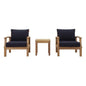 Marina 3-Piece Outdoor Patio Teak Set by Modway