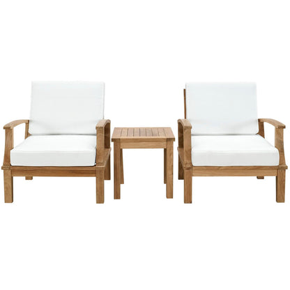 Marina 3-Piece Outdoor Patio Teak Set by Modway