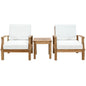 Marina 3-Piece Outdoor Patio Teak Set by Modway