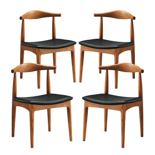 Tracy Wood Dining Chairs Set of 4 by Modway