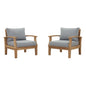 Marina 2 Piece Outdoor Patio Teak Set by Modway