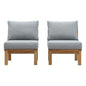 Marina 2 Piece Outdoor Patio Teak Set by Modway