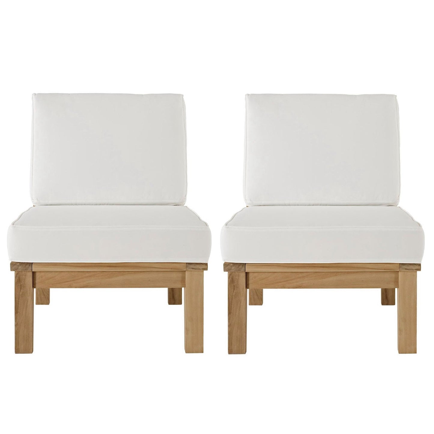 Marina 2 Piece Outdoor Patio Teak Set by Modway
