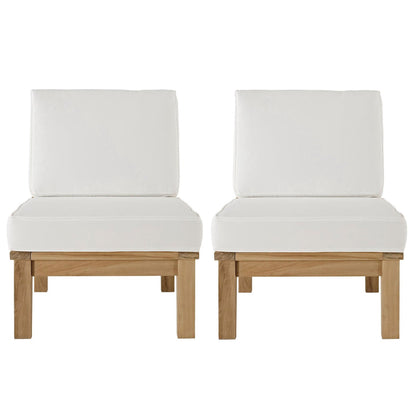 Marina 2 Piece Outdoor Patio Teak Set by Modway