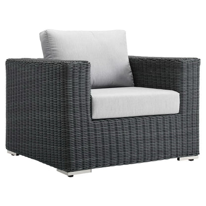 Summon Outdoor Patio Fabric Sunbrella Armchair by Modway