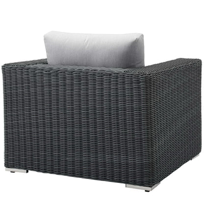 Summon Outdoor Patio Fabric Sunbrella Armchair by Modway