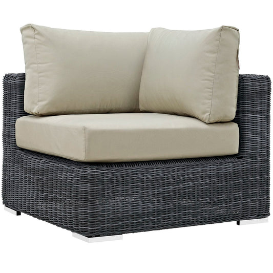 Summon Outdoor Patio Sunbrella Corner Sofa by Modway