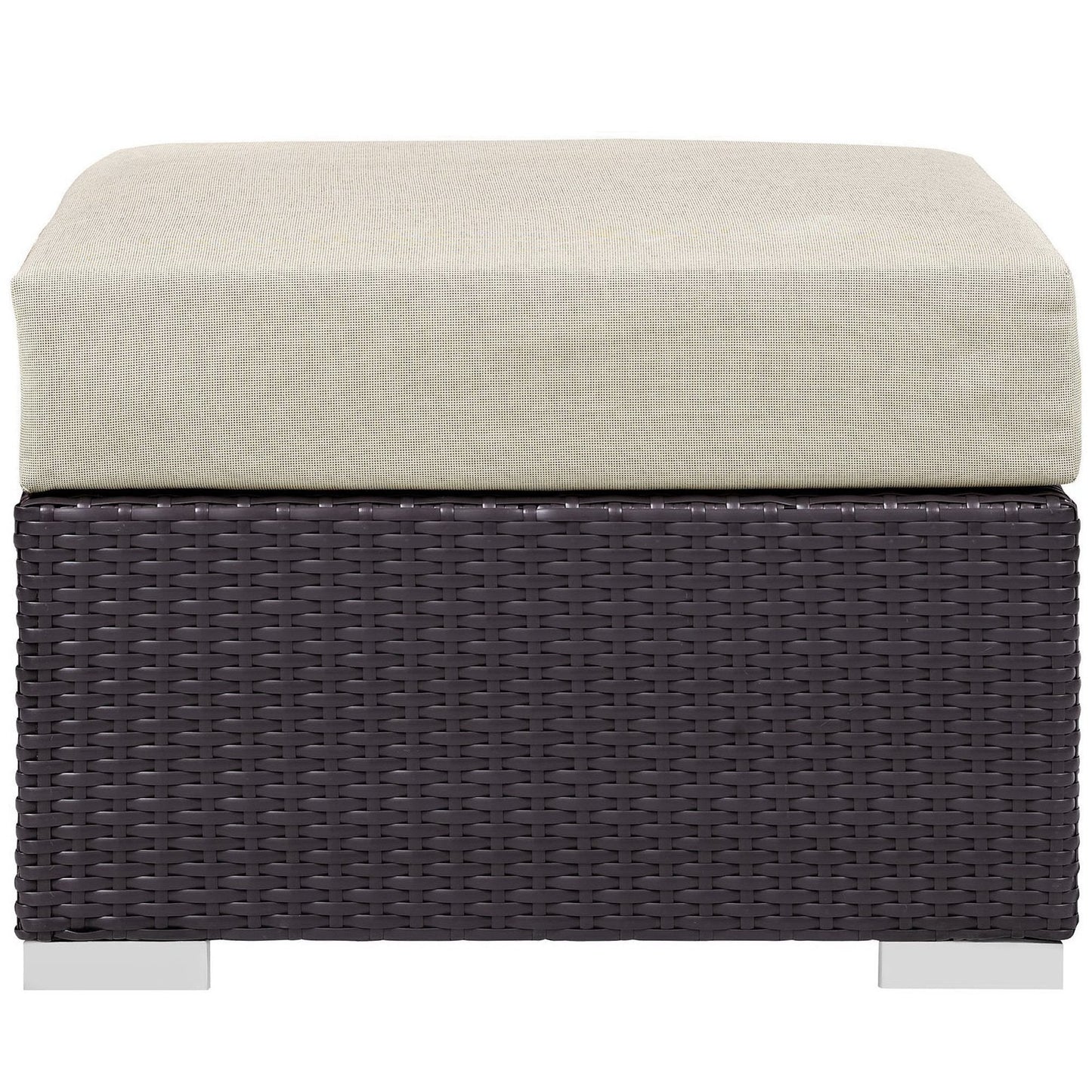 Convene Outdoor Patio Fabric Square Ottoman by Modway