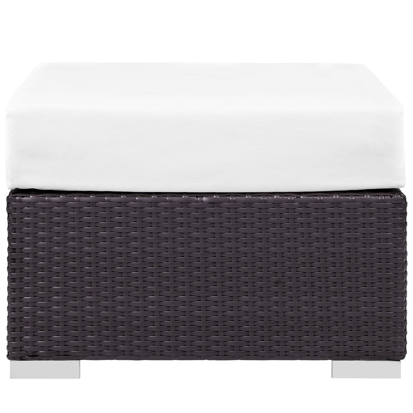 Convene Outdoor Patio Fabric Square Ottoman by Modway