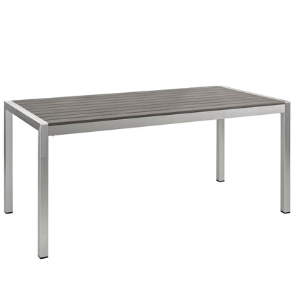 Shore Outdoor Patio Aluminum Dining Table by Modway