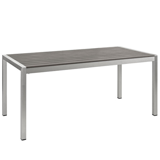 Shore Outdoor Patio Aluminum Dining Table by Modway