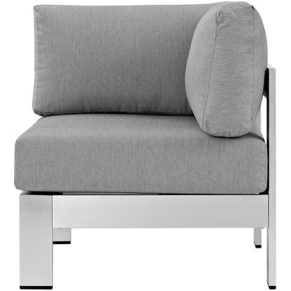 Shore Outdoor Patio Aluminum Corner Sofa by Modway