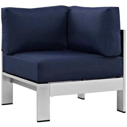 Shore Outdoor Patio Aluminum Corner Sofa by Modway