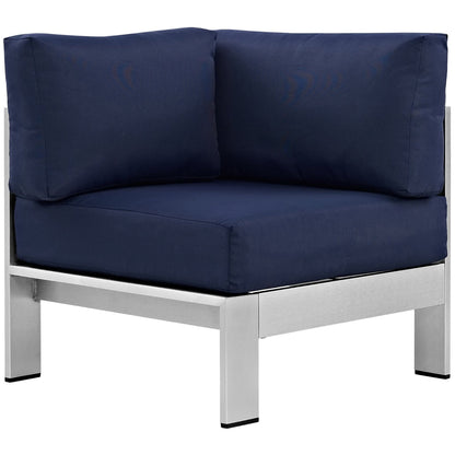 Shore Outdoor Patio Aluminum Corner Sofa by Modway